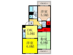 ア－クヴィラ真砂の物件間取画像